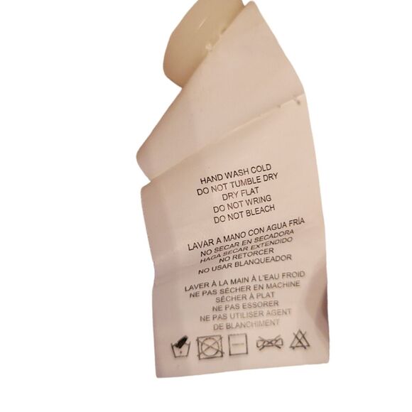 Thread & Supply Stripe Linen Dress Women's Large Orange and Cream - Picture 5 of 9